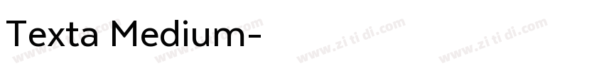 Texta Medium字体转换